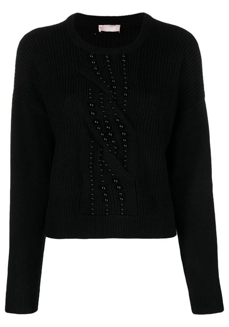 Maglia Donna con perle LIU JO | Maglie | MF3005MA51I22222